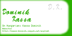 dominik kassa business card
